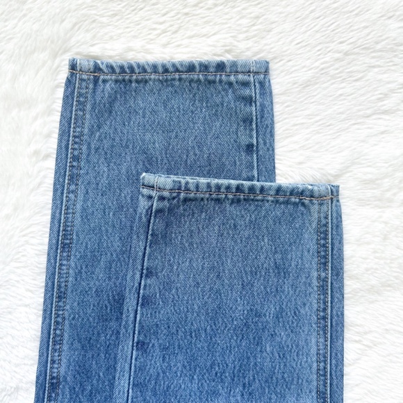 HIDDEN Zoey Tapered Mom High Rise Ankle Crop Acid Wash 100% Cotton Jeans - Picture 10 of 12